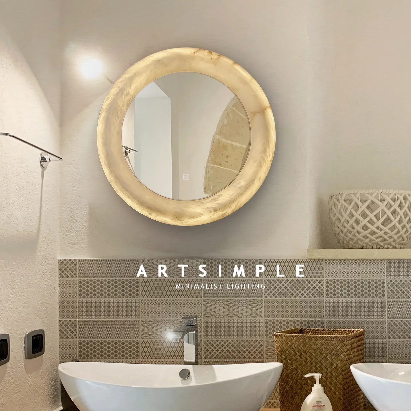 Liora Marble Mirror Wall Light image 3