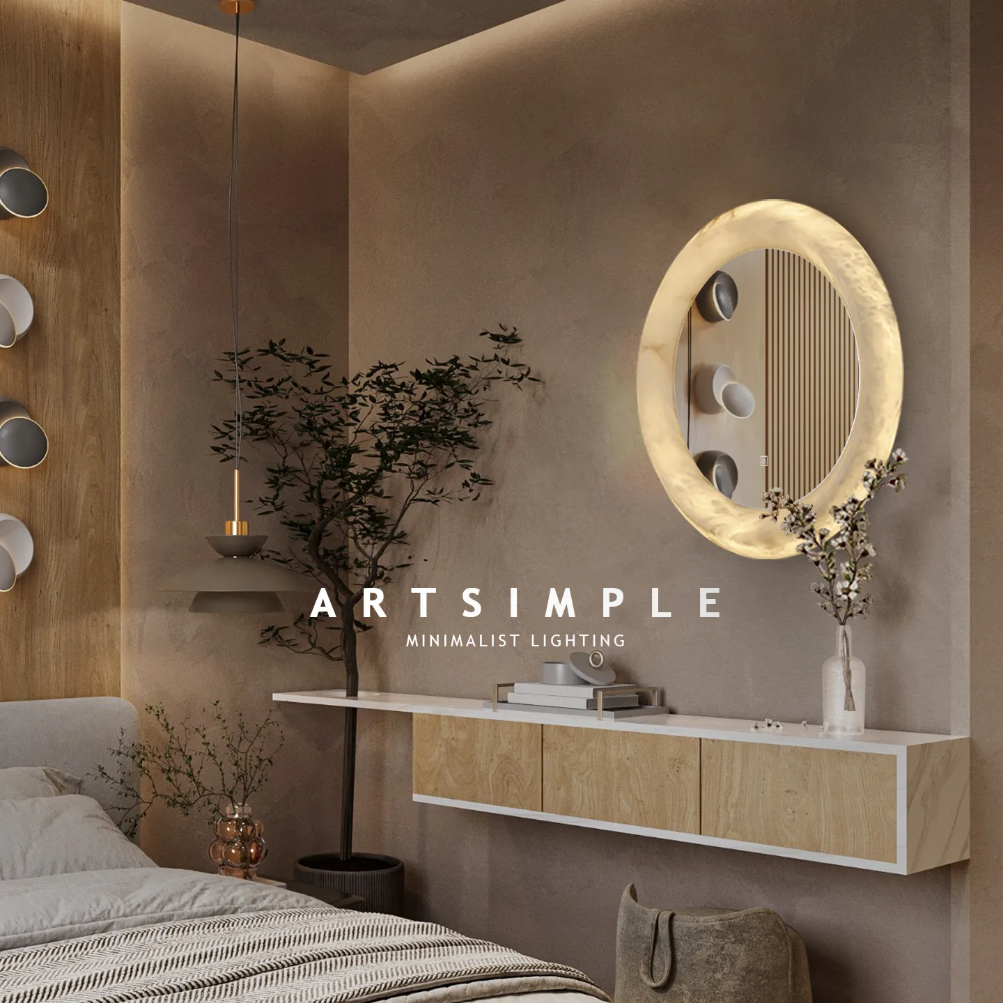 Liora Marble Mirror Wall Light image 4