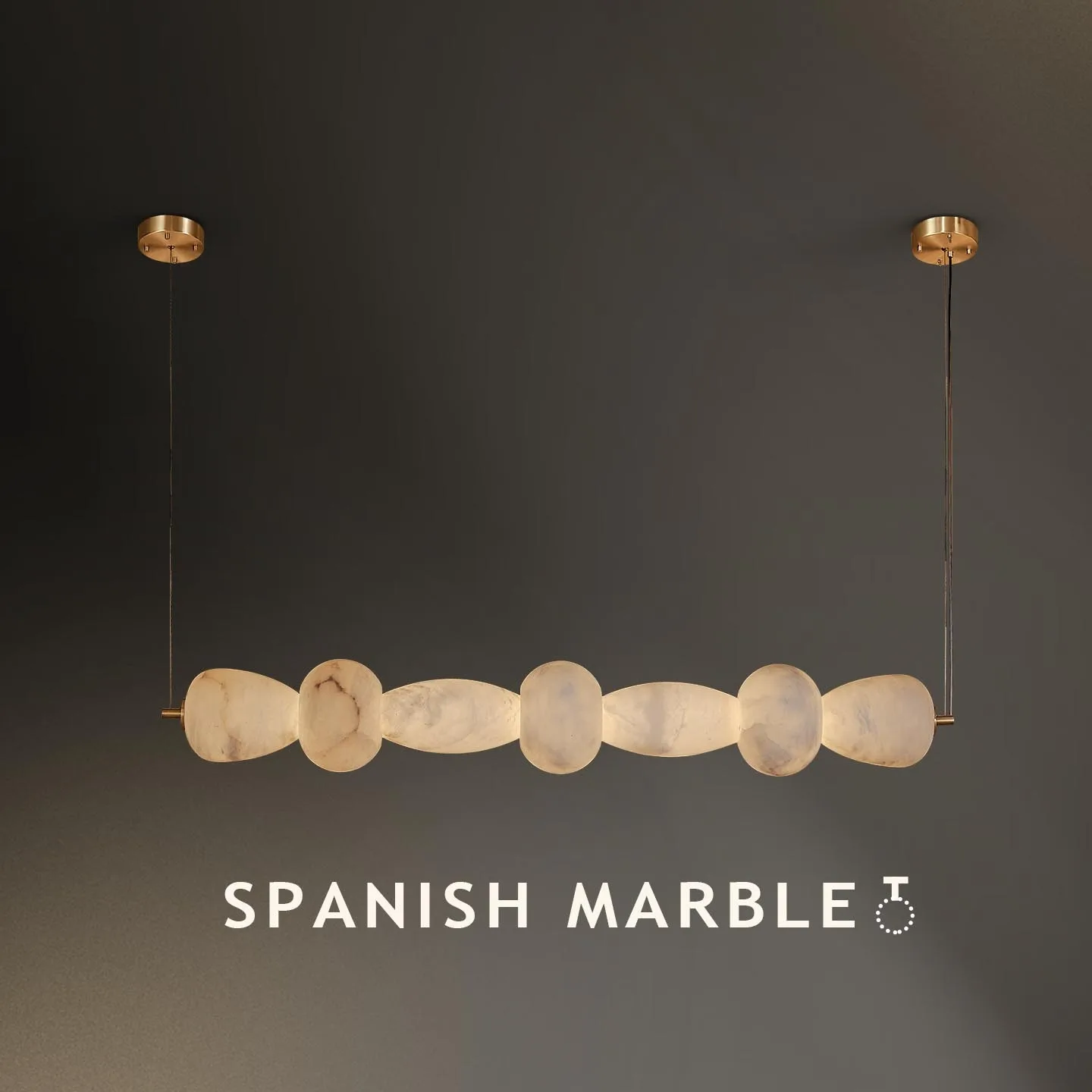 Marlow Marble Linear Chandelier custom chandeliers