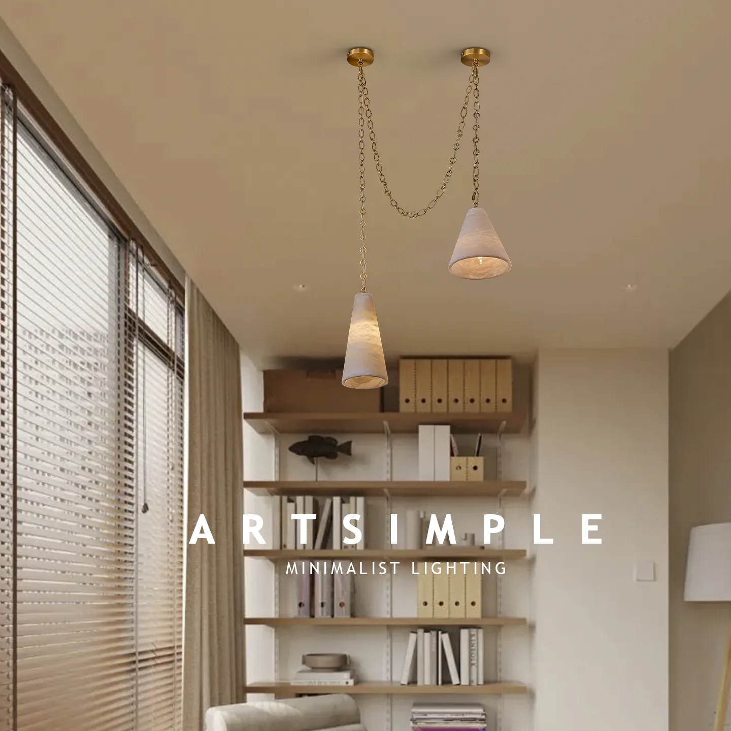Design 17 Marble Chain Pendant Light image 2
