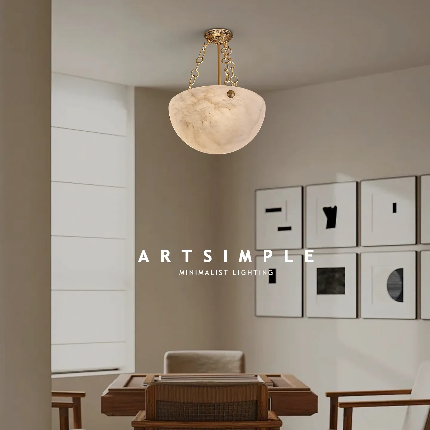 Arden Spanish Marble Pendant Light image 4