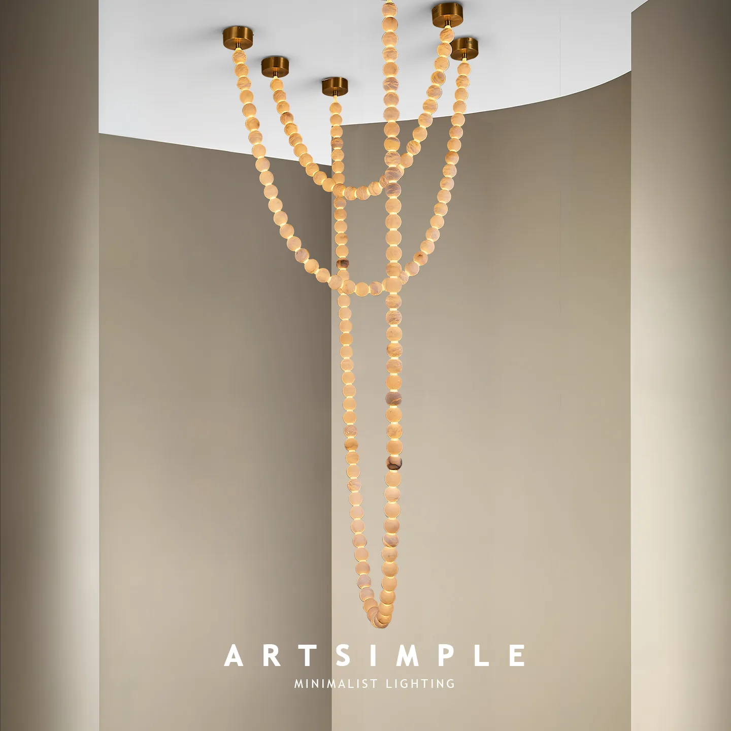 Design 18 Beaded Cascade Pendant Light image 2