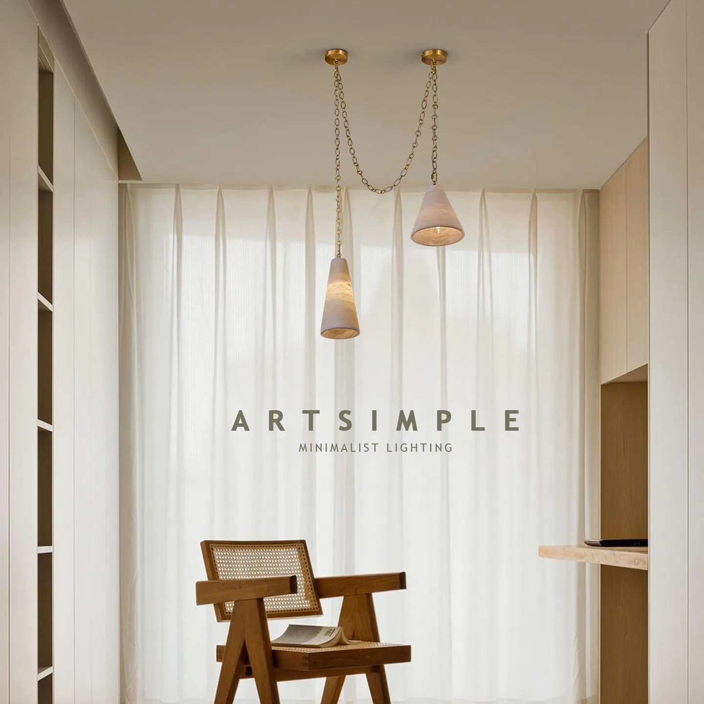 Design 17 Marble Chain Pendant Light image 4