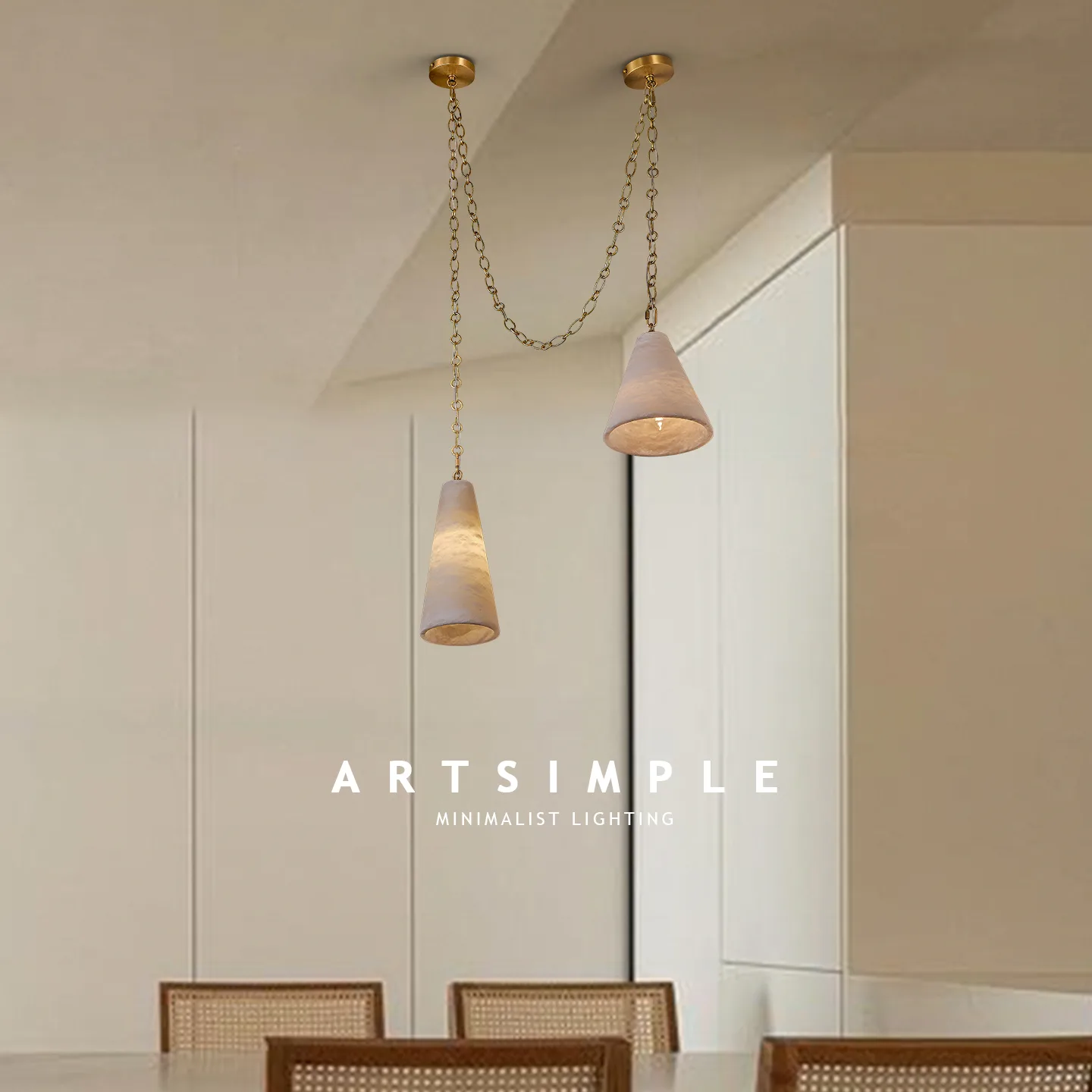 Design 17 Marble Chain Pendant Light image 3