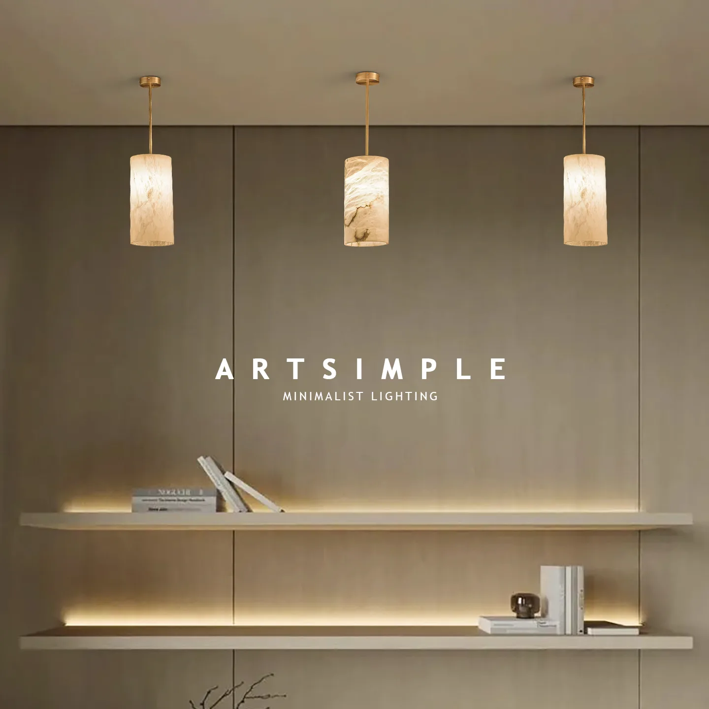 Design 19 Marble Cylinder Pendant Light image 3