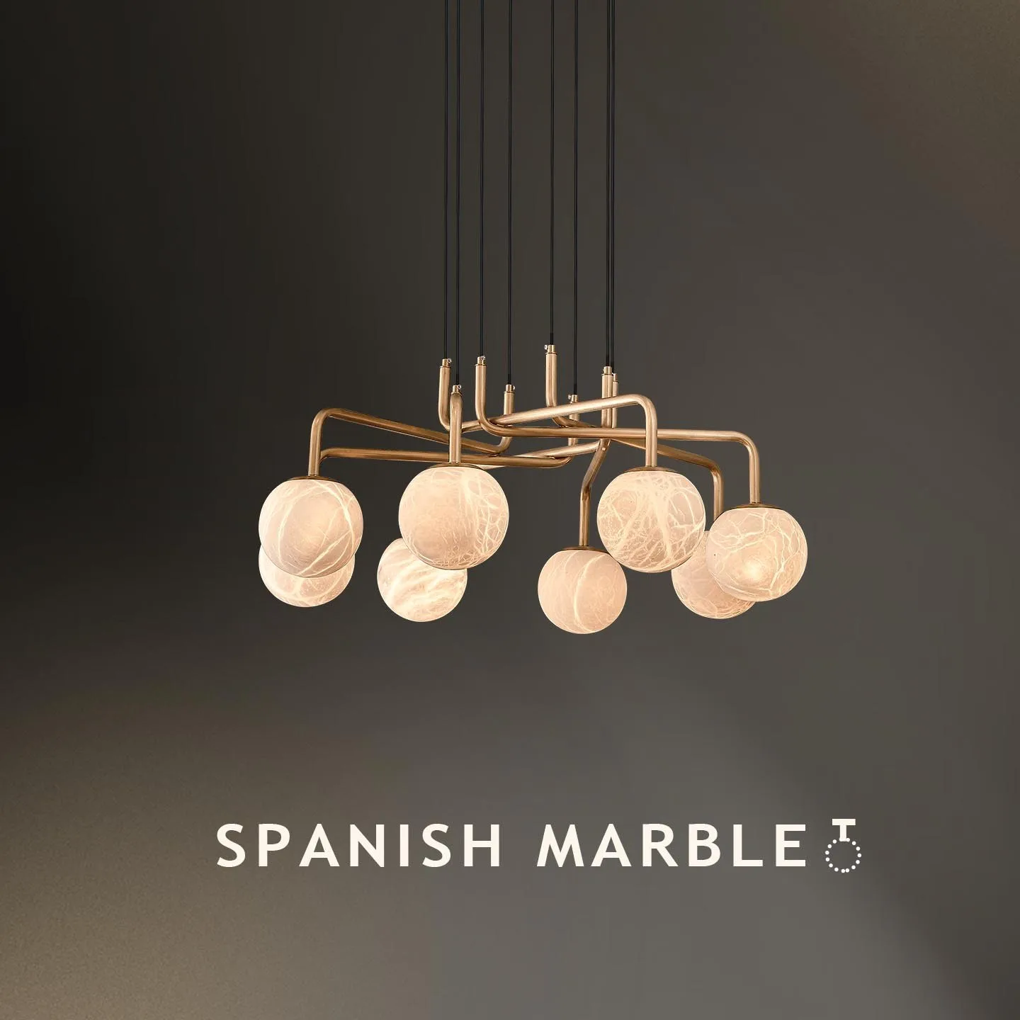 Marlow Marble Globe Chandelier custom chandeliers