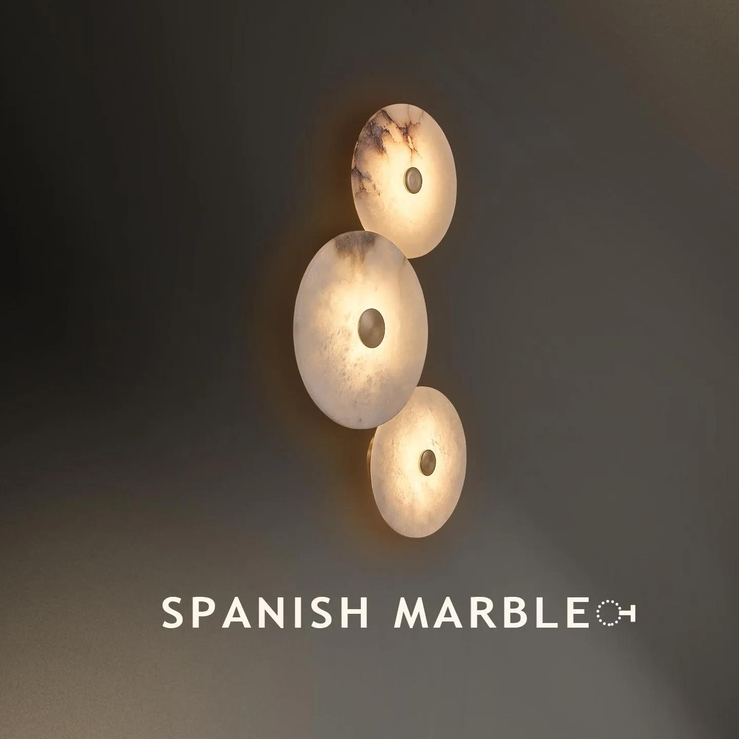 Luminous Marble Disc Wall Sconce custom sconces