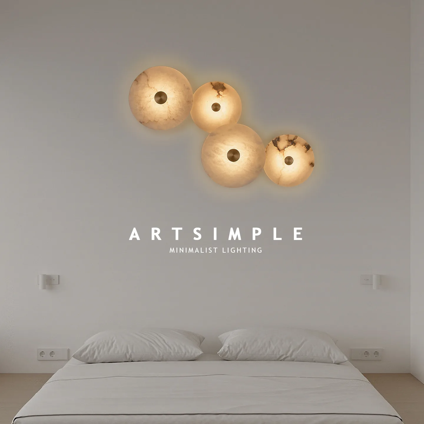 Luminous Marble Disc Wall Sconce image 5