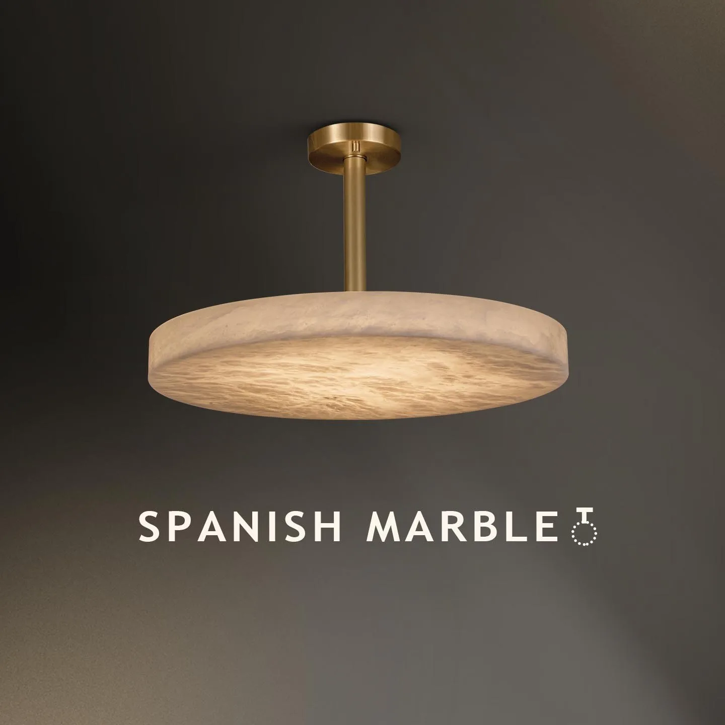 Solene Marble Disc Pendant Light custom pendants
