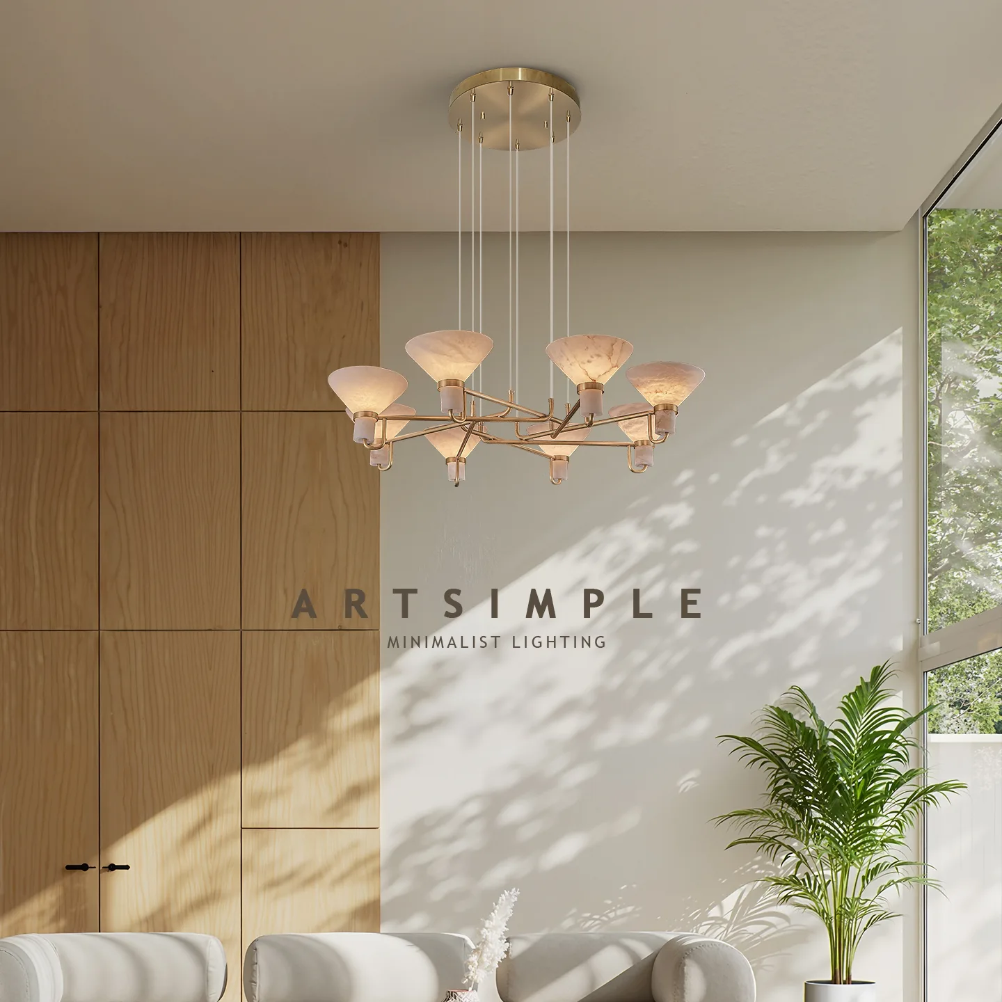 Elara Spanish Marble Chandelier image 3