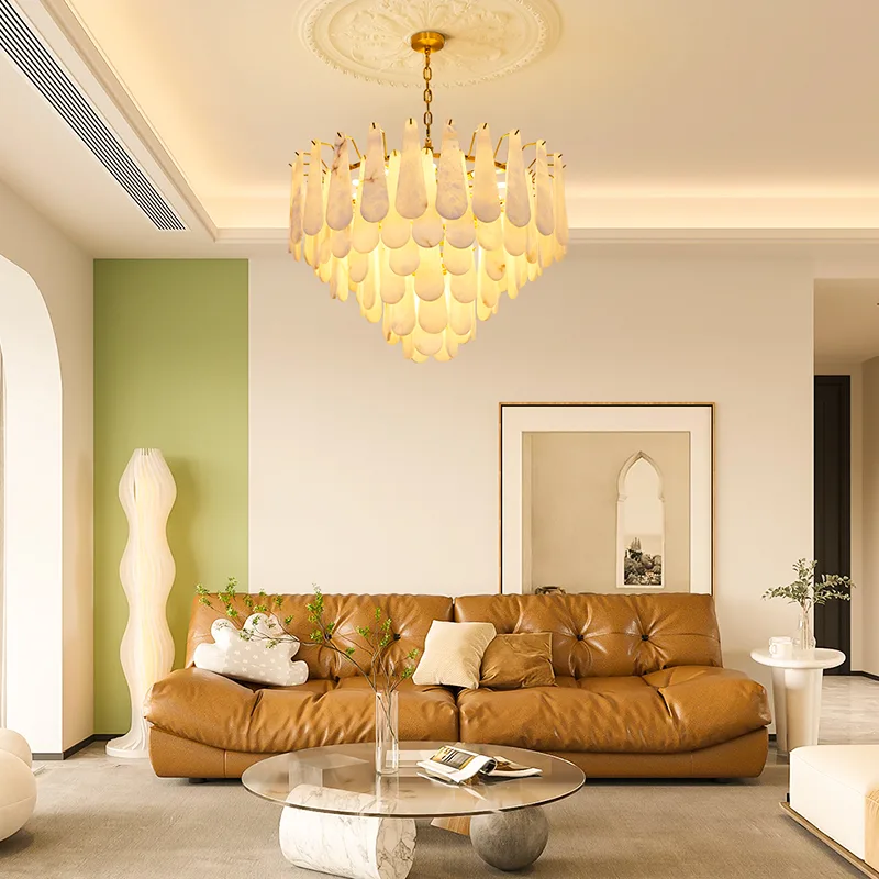 Lustrous Shell Tiered Chandelier image 6
