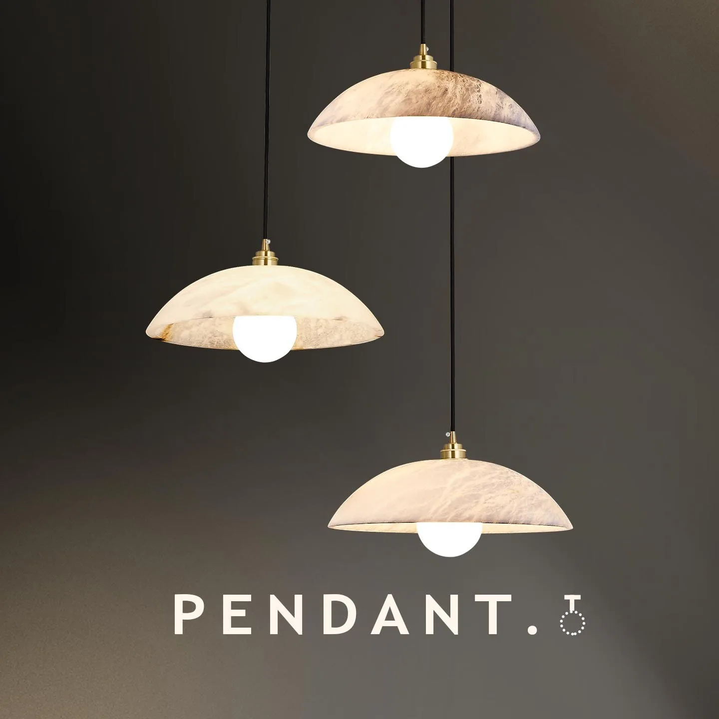Serene Alabaster Dome Pendant Light custom pendants