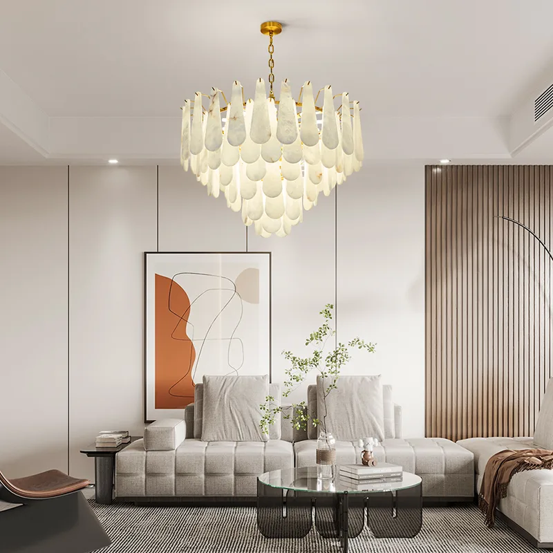 Lustrous Shell Tiered Chandelier image 3