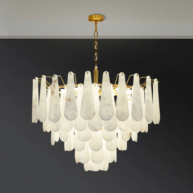 Lustrous Shell Tiered Chandelier image 2