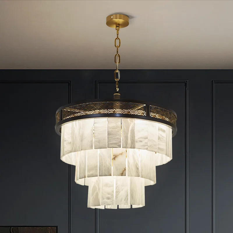 Cavelle Alabaster Tier Chandelier image 2