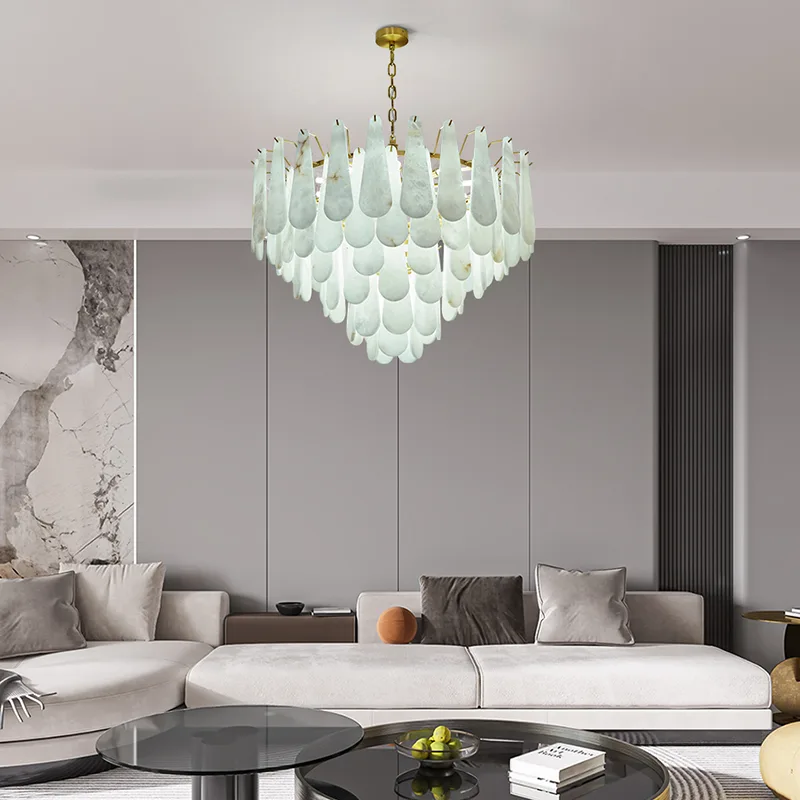 Lustrous Shell Tiered Chandelier image 4