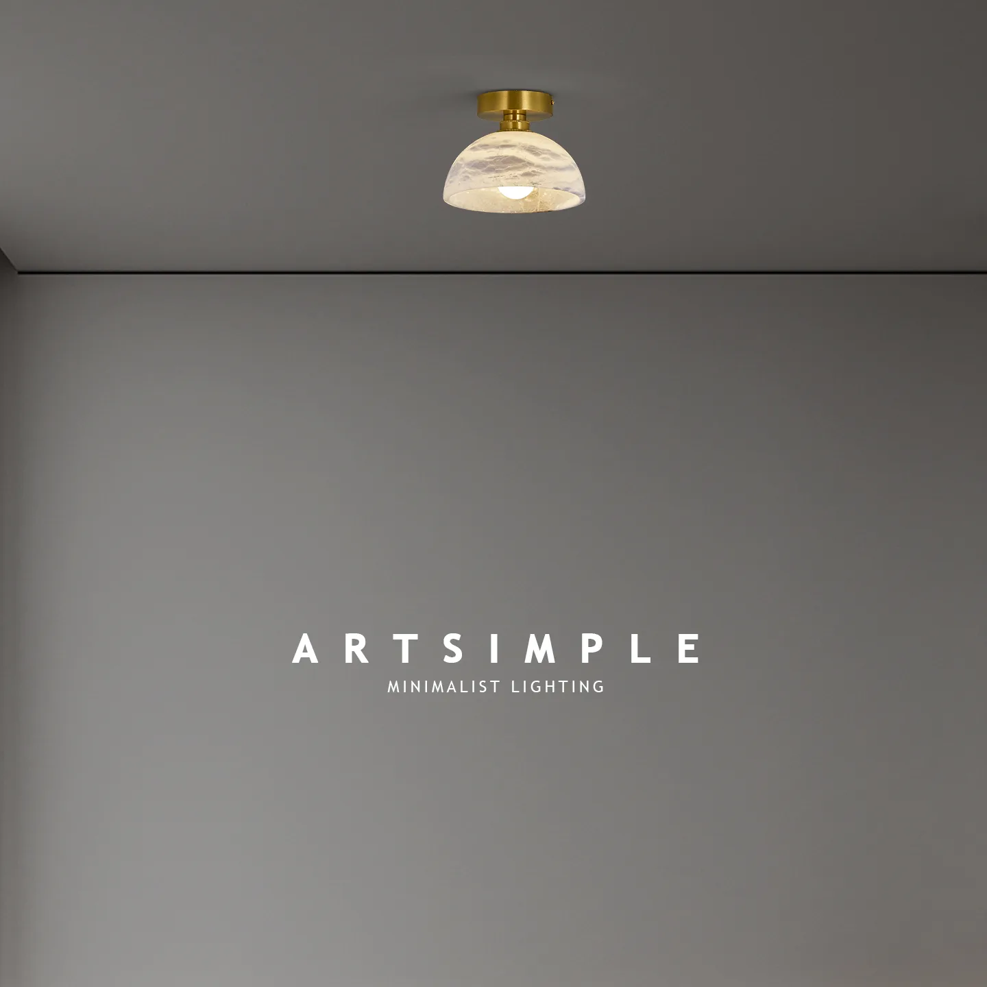 Serene Alabaster Dome Pendant Light image 4