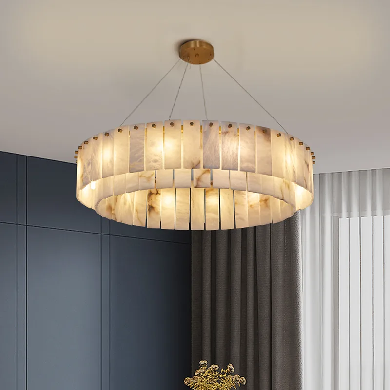 Aureate Alabaster Ring Chandelier image 2