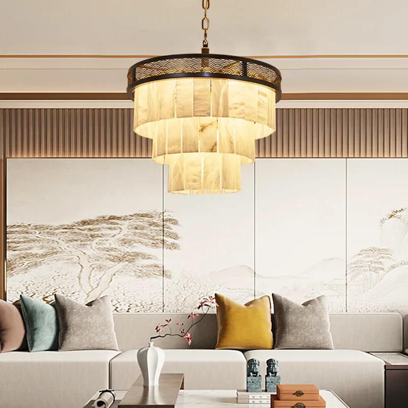 Cavelle Alabaster Tier Chandelier image 4
