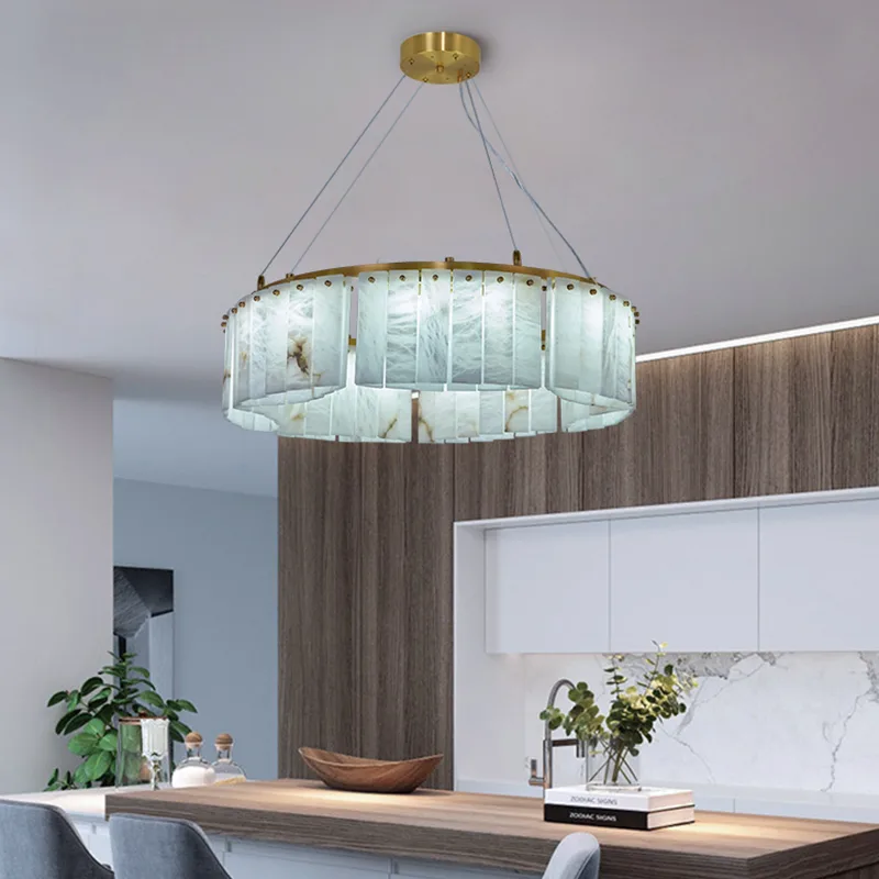 Aster Alabaster Ring Chandelier image 6