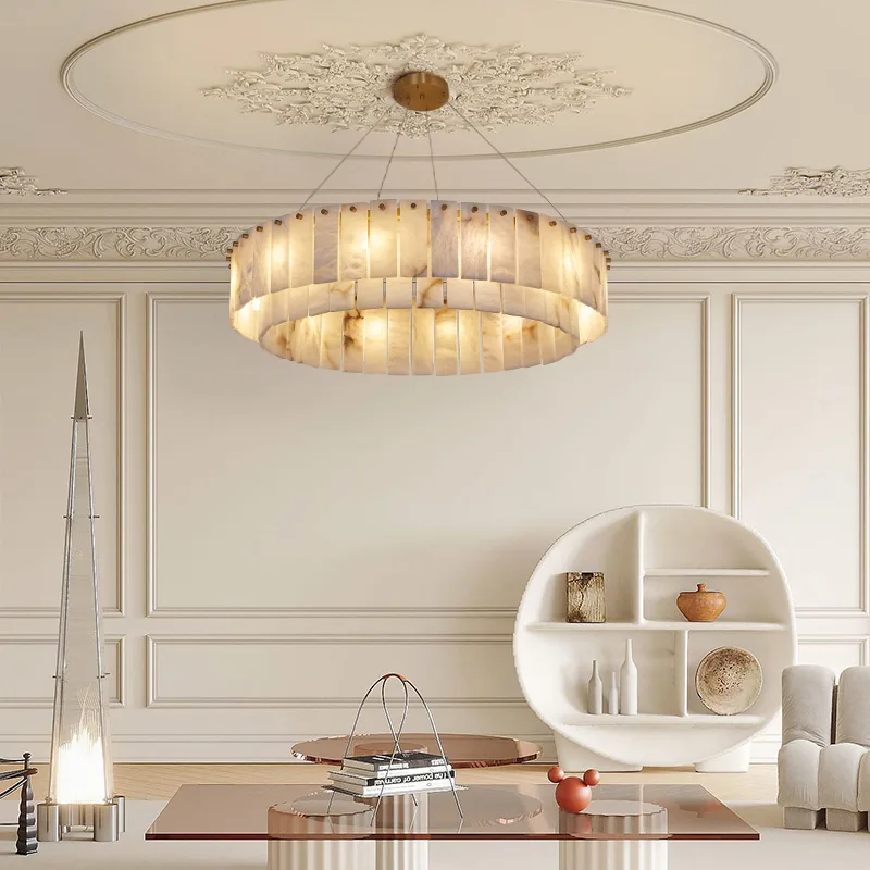 Aureate Alabaster Ring Chandelier image 4