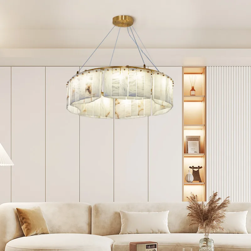 Aster Alabaster Ring Chandelier image 3