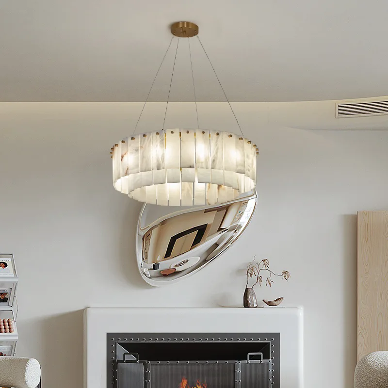 Aureate Alabaster Ring Chandelier image 5