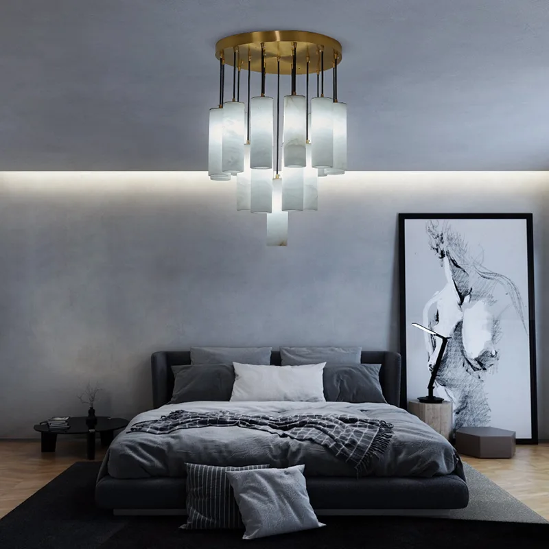 Rovelle Alabaster Cascade Chandelier image 6