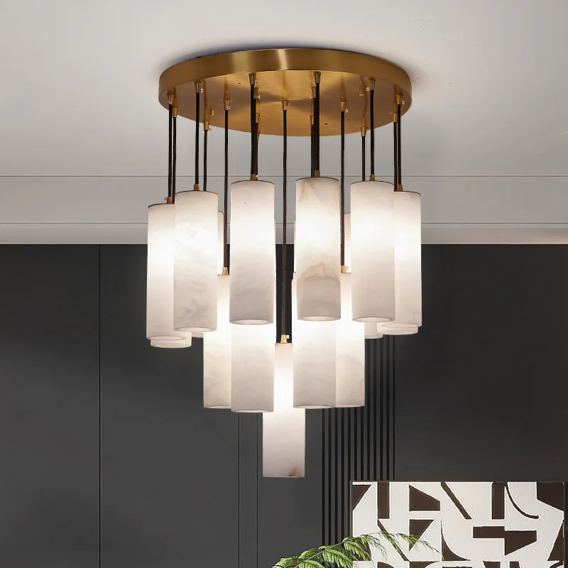 Rovelle Alabaster Cascade Chandelier image 2