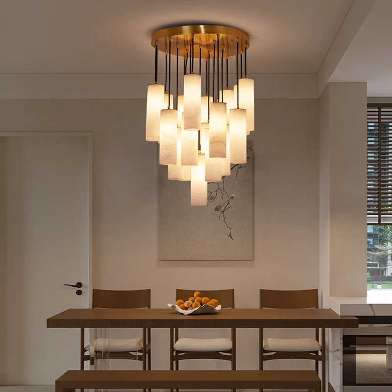 Rovelle Alabaster Cascade Chandelier image 5