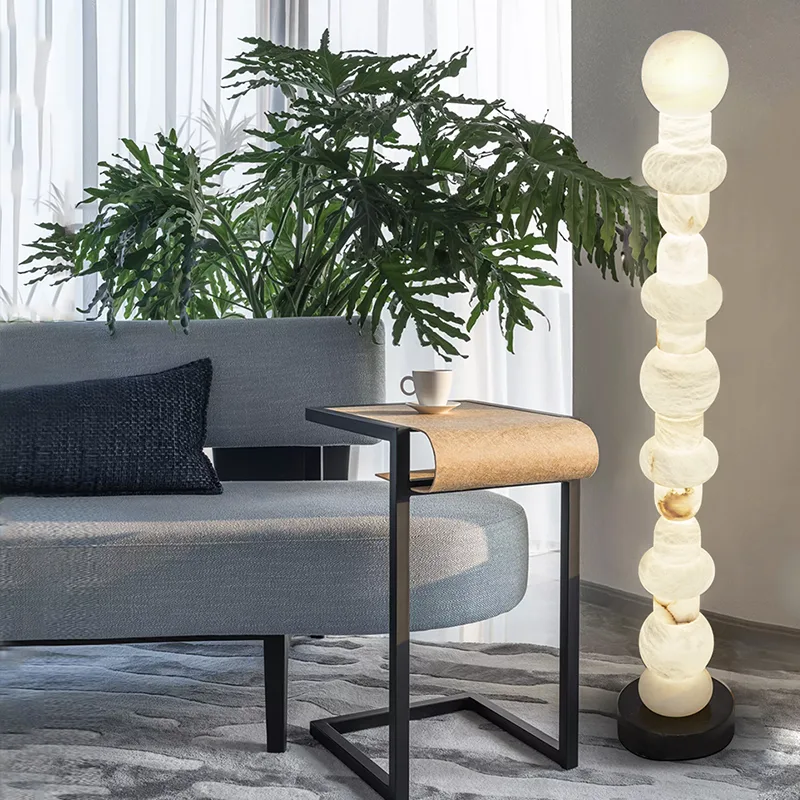 Arden Alabaster Stack Floor Lamp image 4