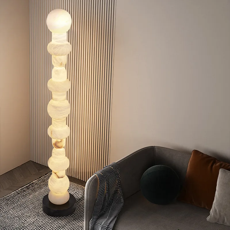 Arden Alabaster Stack Floor Lamp image 5