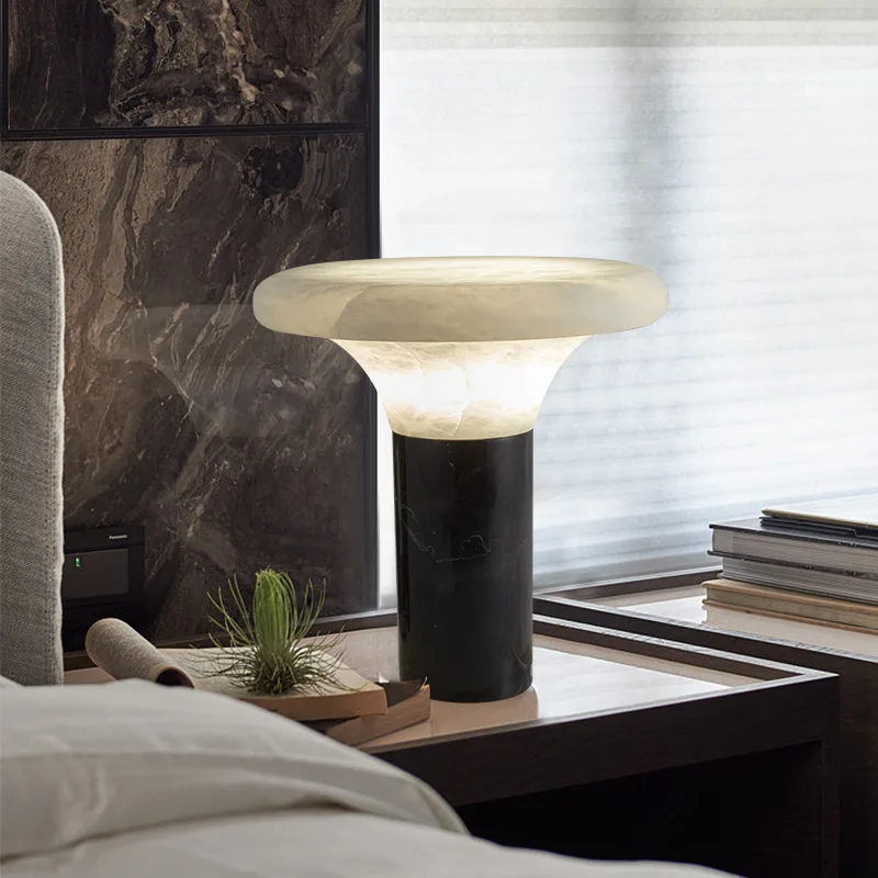 Vesta Alabaster Marble Table Lamp image 4