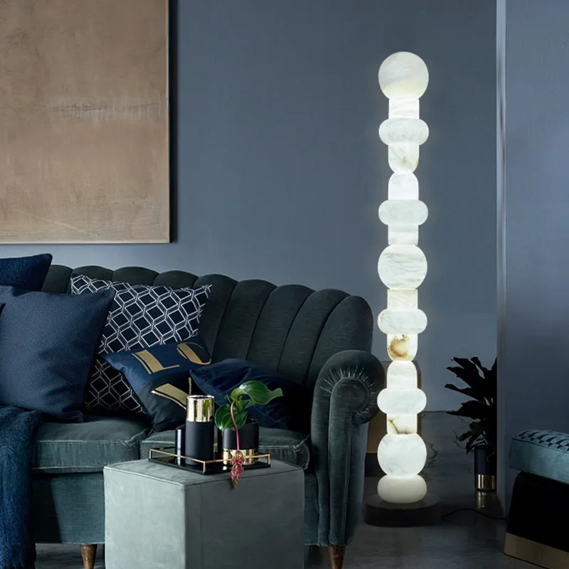 Arden Alabaster Stack Floor Lamp image 6