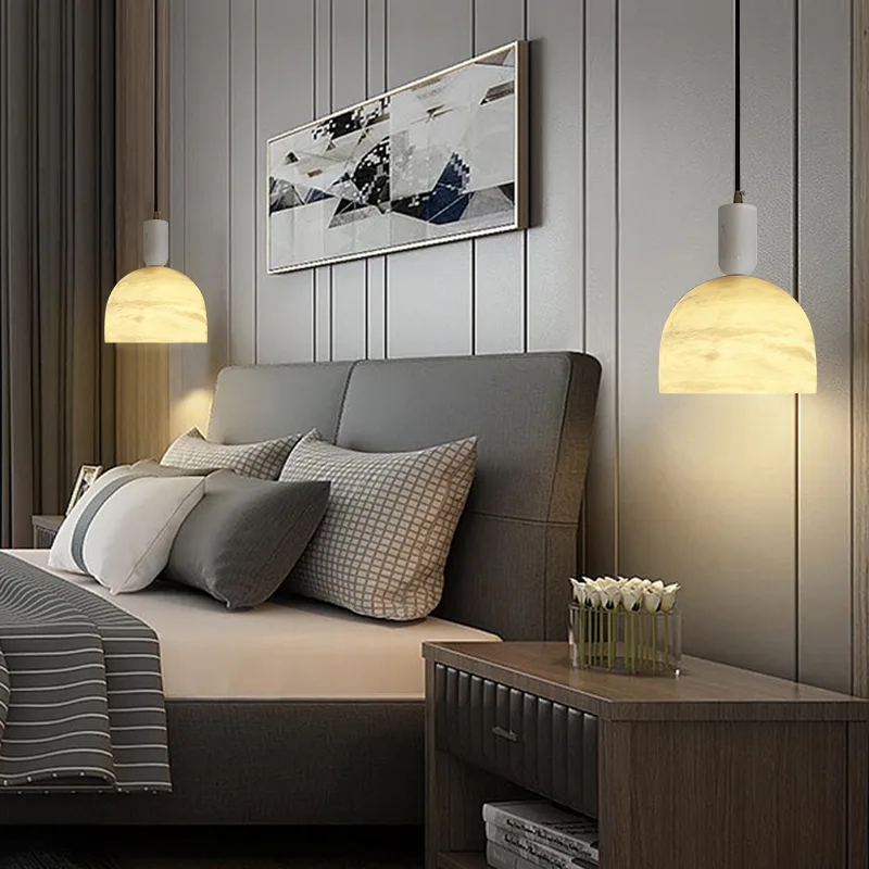 Liora Alabaster Dome Pendant Light image 6
