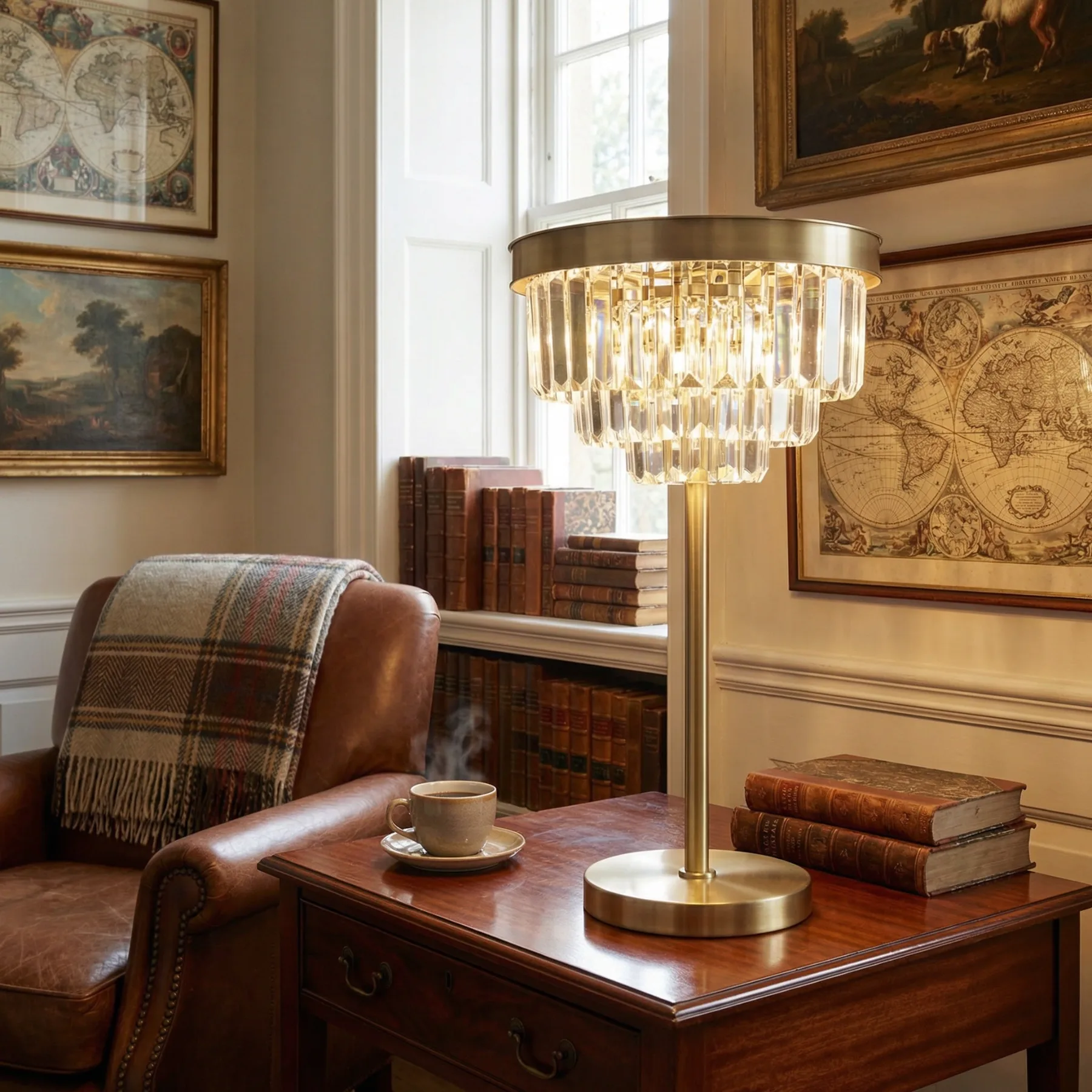Regal Crystal Fringe Table Lamp image 6
