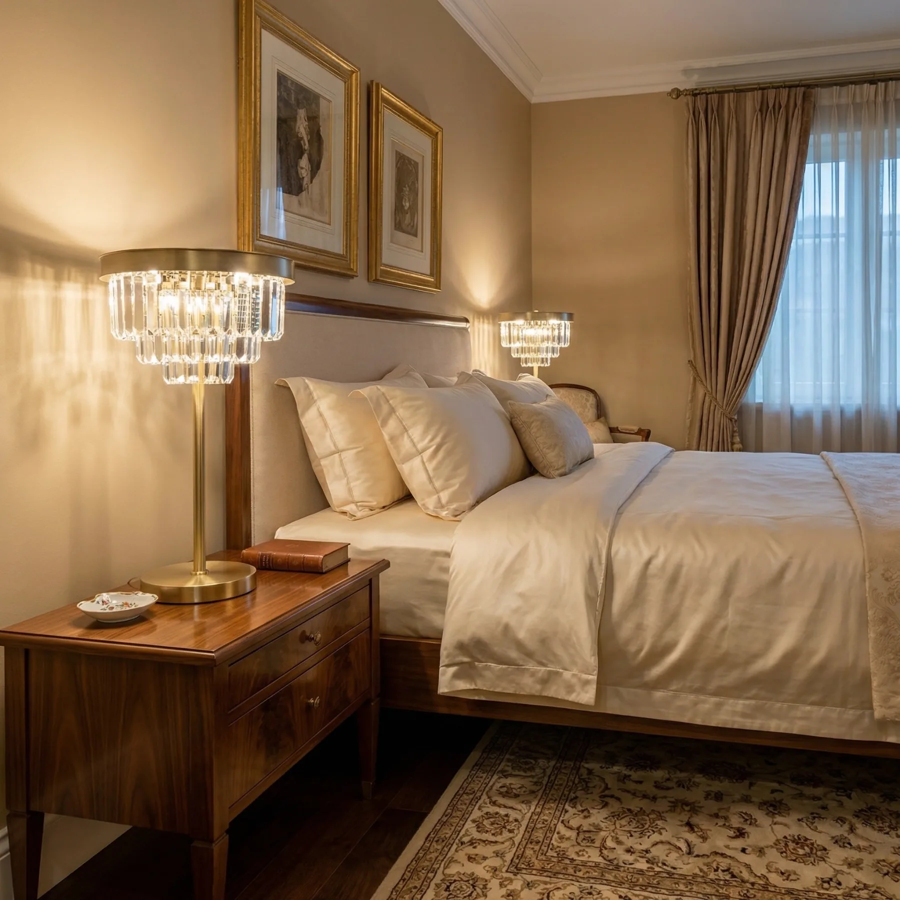 Regal Crystal Fringe Table Lamp image 5