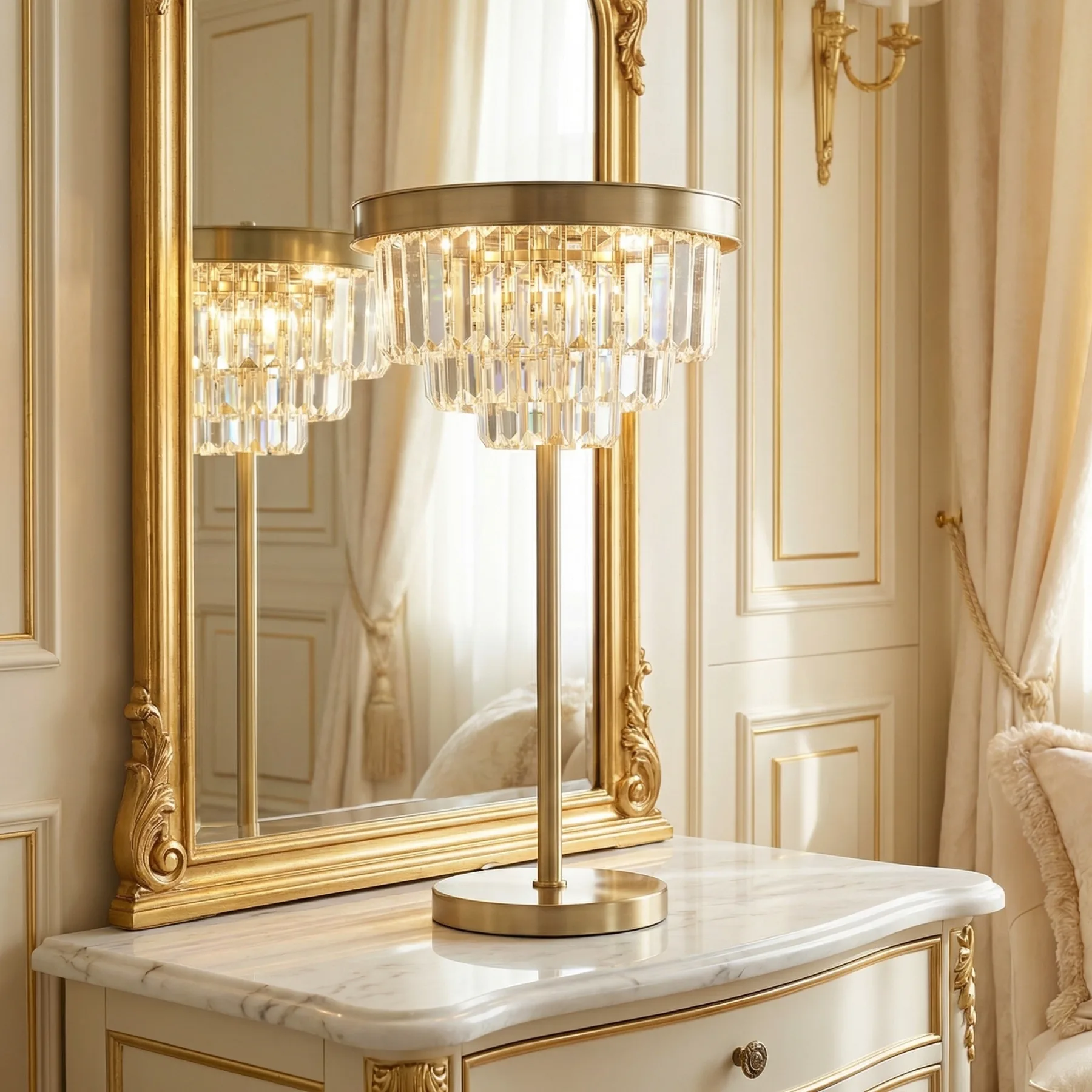 Regal Crystal Fringe Table Lamp image 4