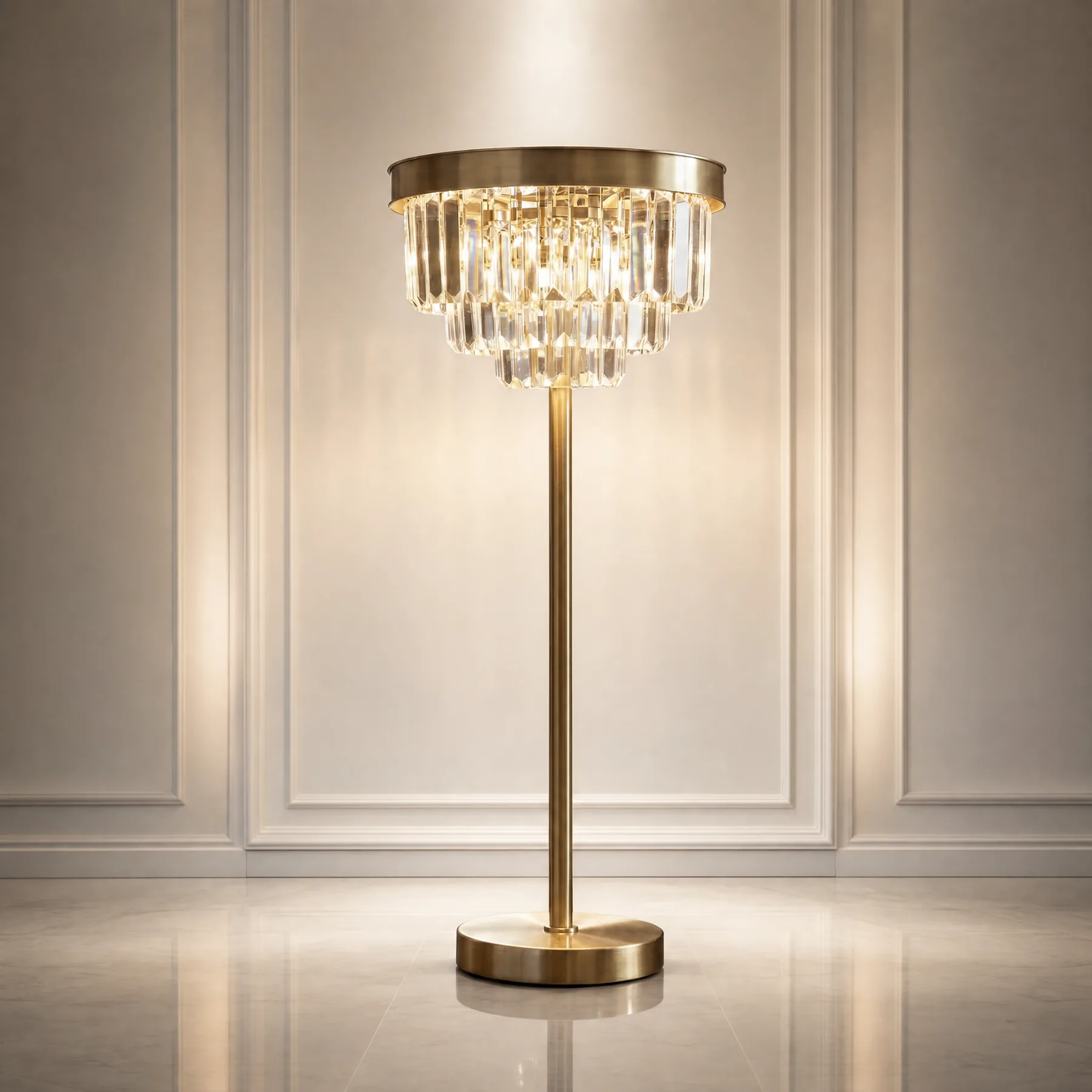 Regal Crystal Fringe Table Lamp image 2