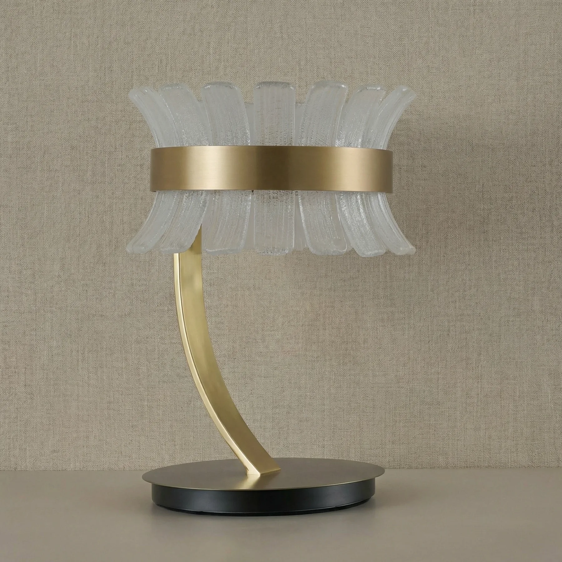 Gilded Frosted Glass Table Lamp image 6