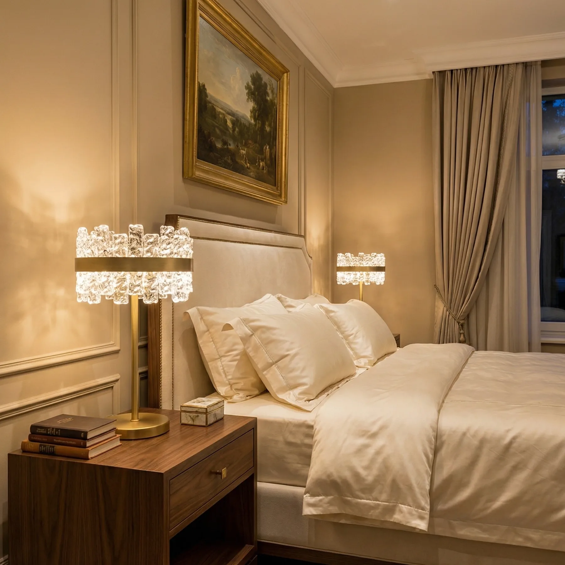 Solene Crystal Crown Table Lamp image 2