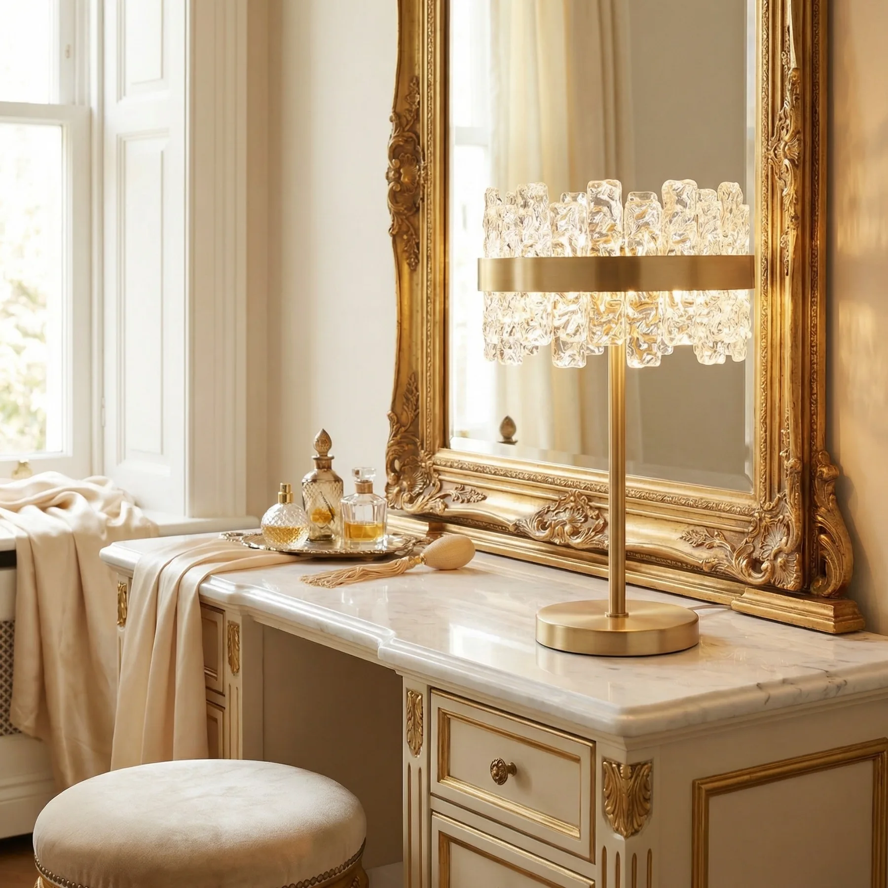 Solene Crystal Crown Table Lamp image 3