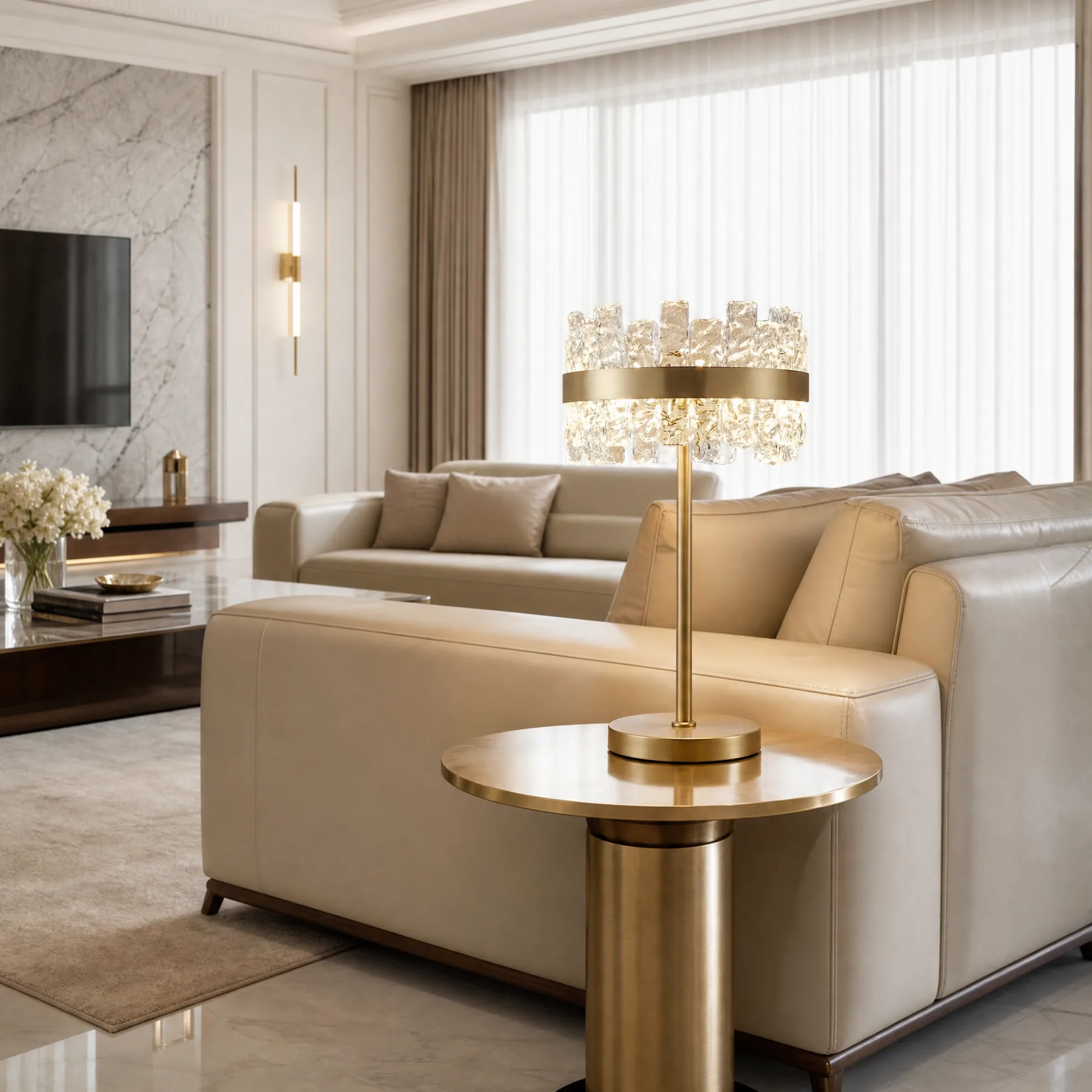 Solene Crystal Crown Table Lamp image 5