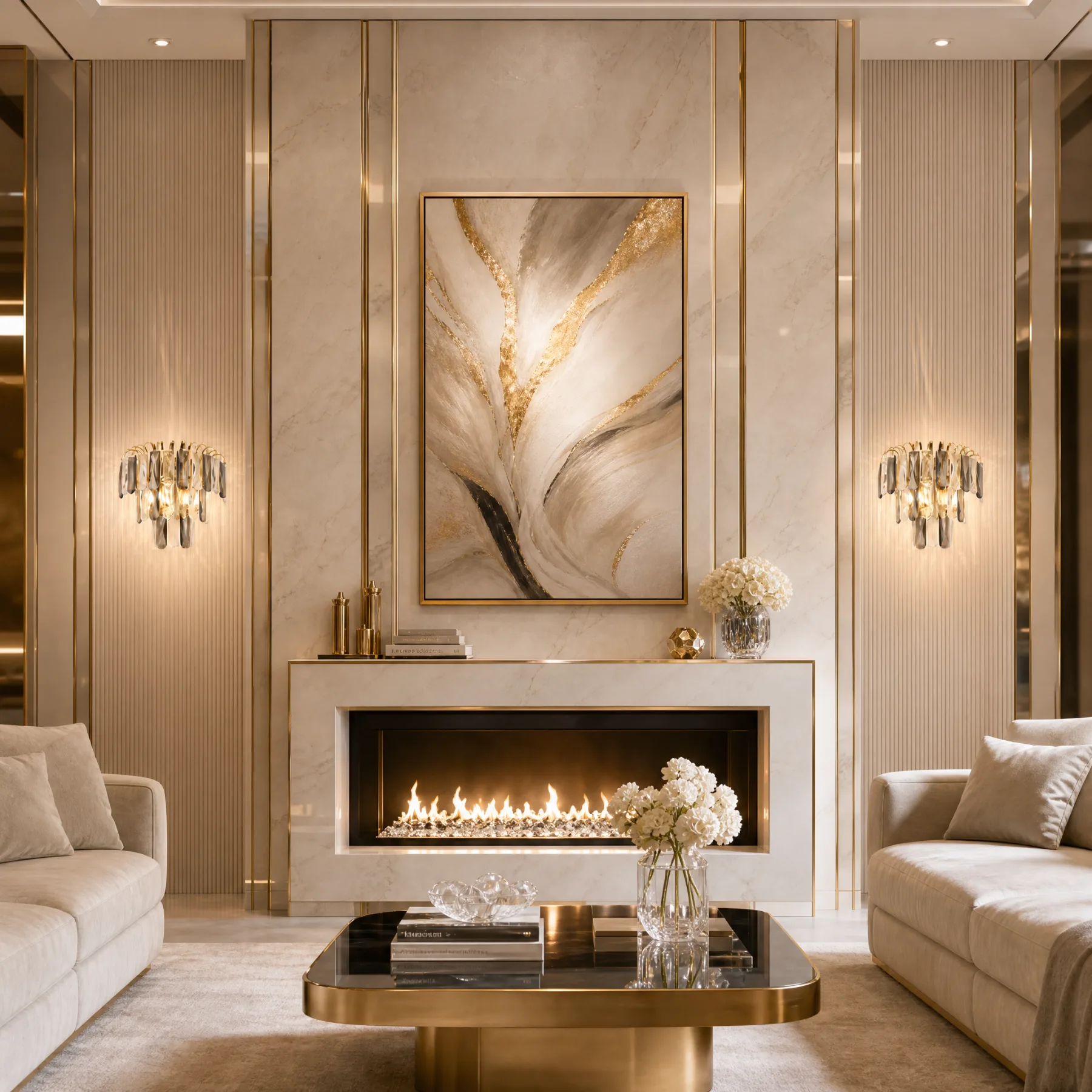 Radiant Smoke Crystal Wall Sconce image 6