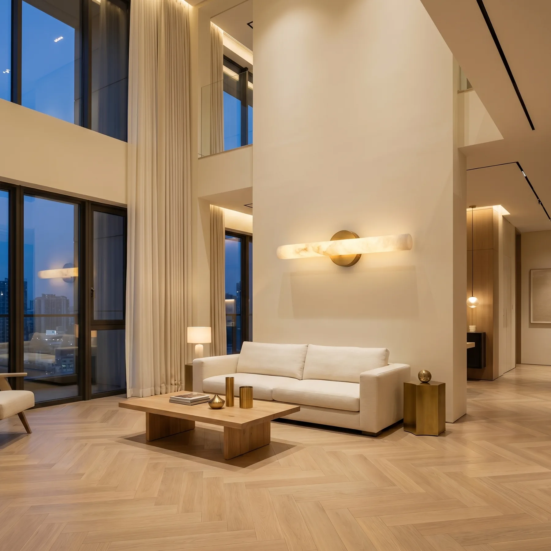 Arden Alabaster Bar Wall Sconce image 3