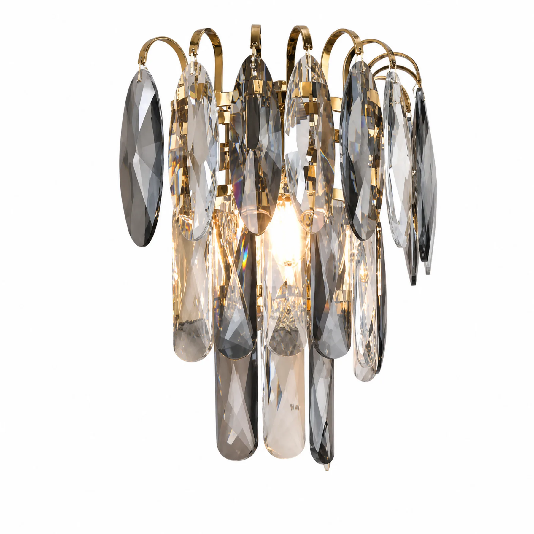 Design 16 Crystal Cascade Wall Sconce custom sconces