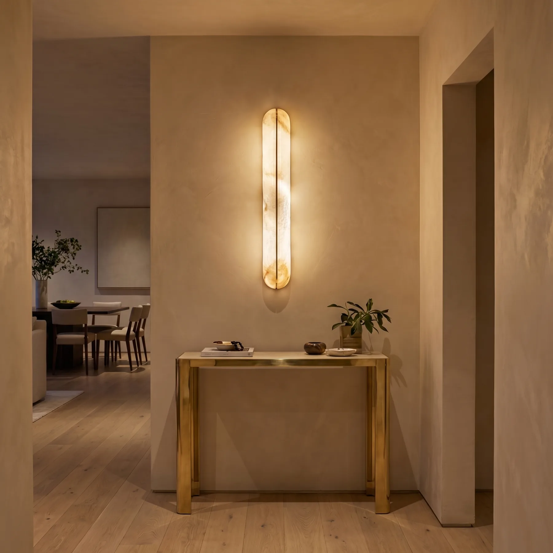 Design 18 Alabaster Column Wall Sconce image 4