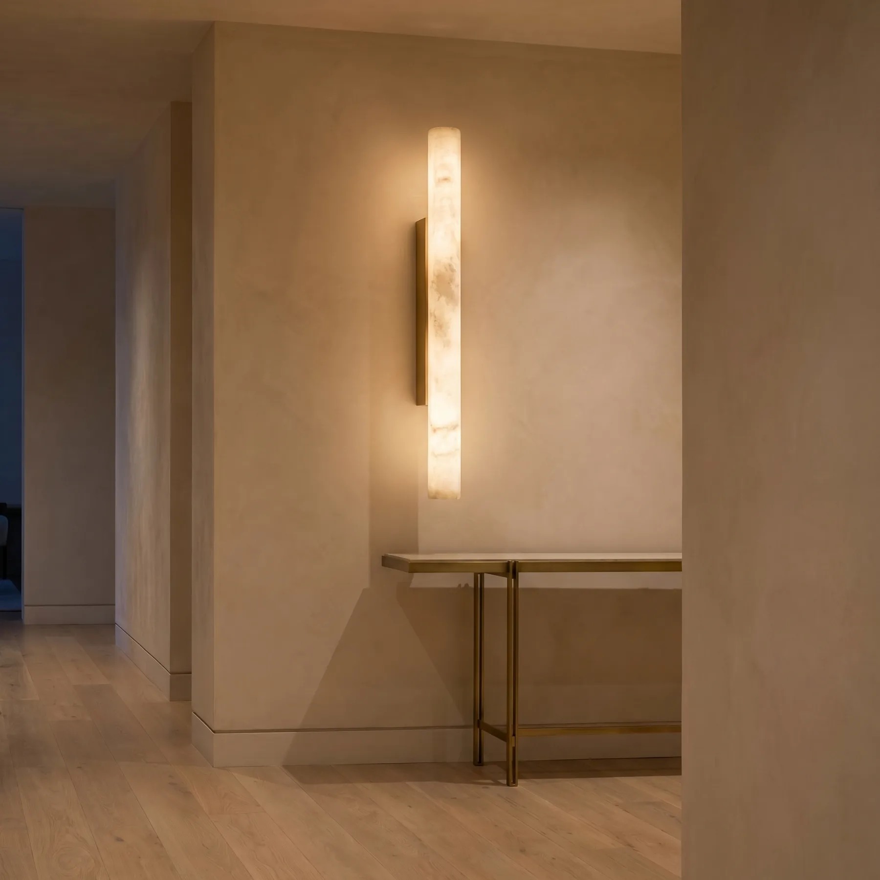 Design 17 Alabaster Cylinder Wall Sconce image 4