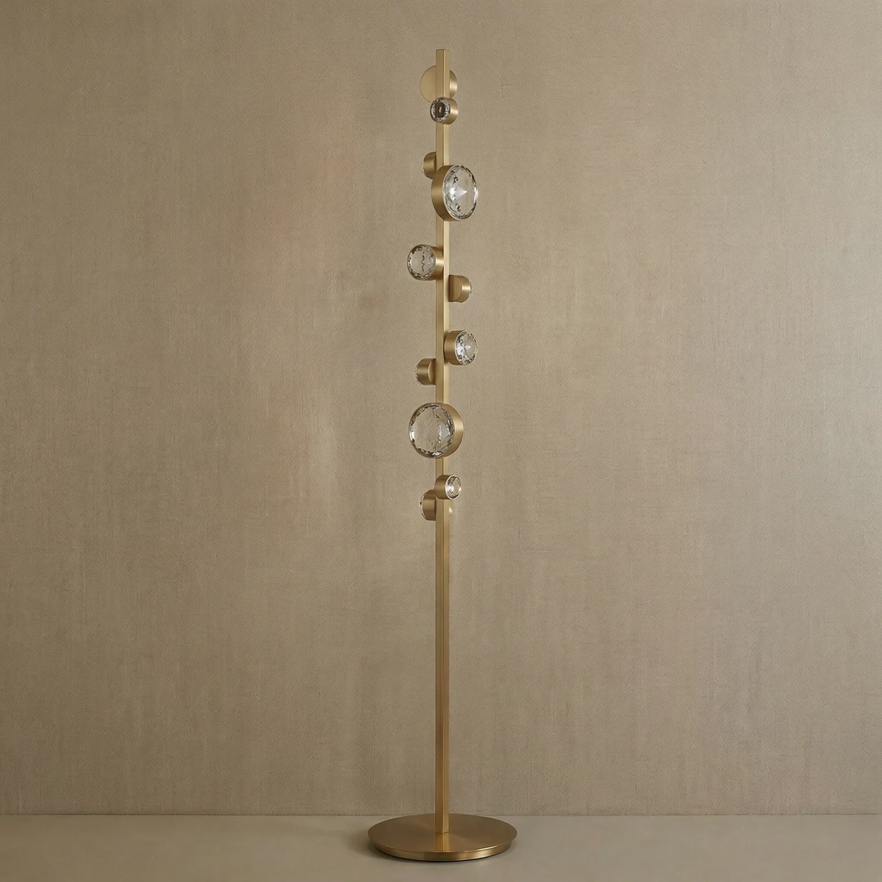 Luminous Brass Bubble Floor Lamp image 5