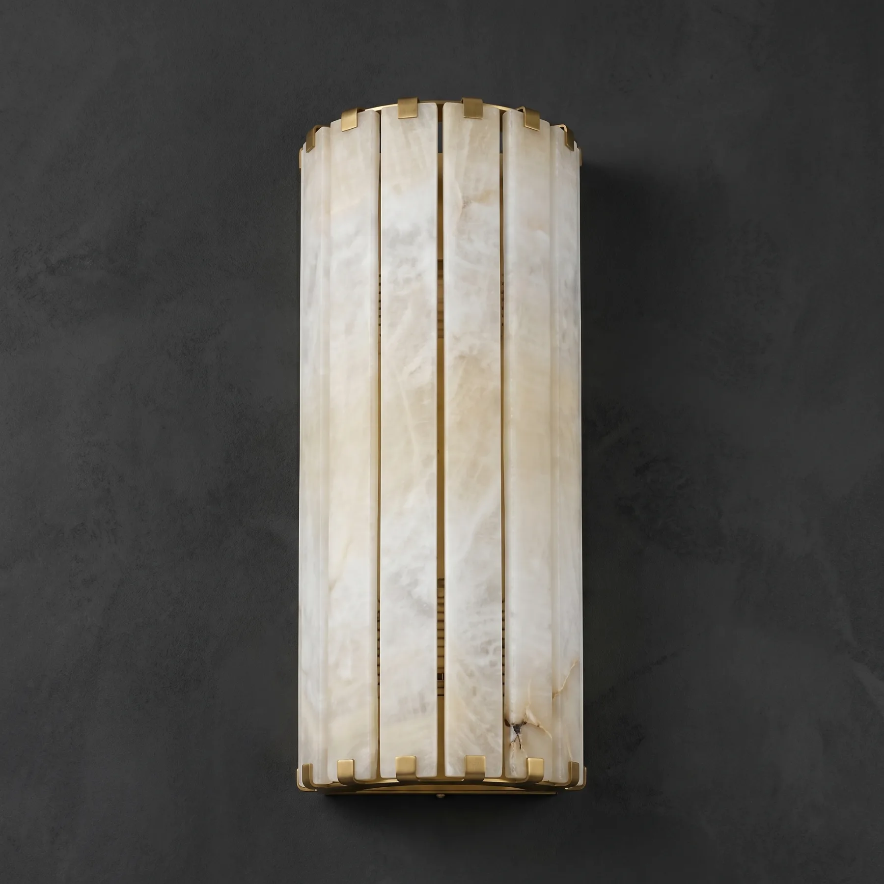 Avel Alabaster Cylinder Wall Sconce image 2